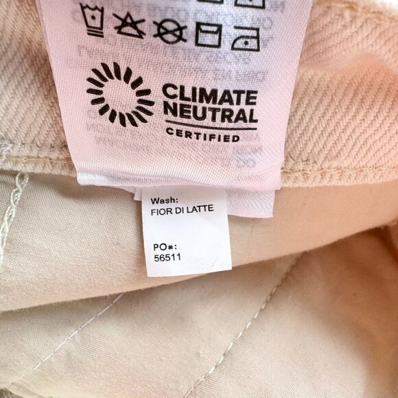 NWT Reformation Myles Maxi Skirt Denim Jean Cream Fior Di Latte 25 - Picture 12 of 13